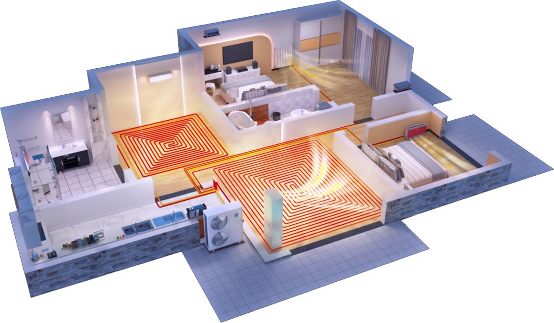 冬暖夏凉，空气源热泵两联供应你更节能、恬静的极致体验！
