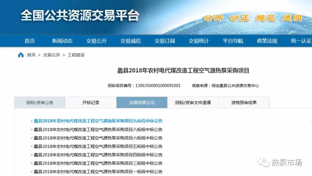 尊龙凯时、米特拉、华天成、中广等7企中标河北蠡县煤改电